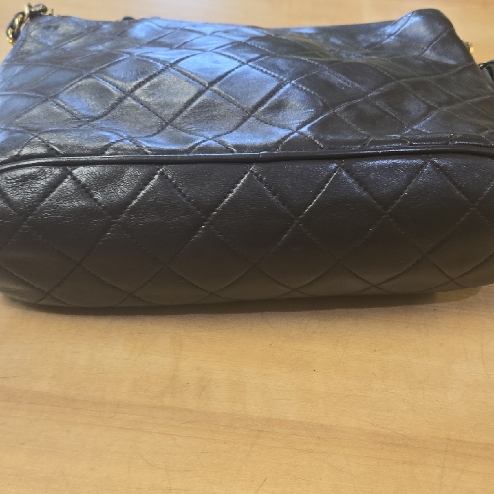 Chanel Dark Brown Quilted Shoulder Bag with Tassel - Picture 15 of 16